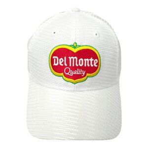 Del Monte Quality Mesh Snapback Cap Embroidered Logo Patch Trucker Baseball Hat